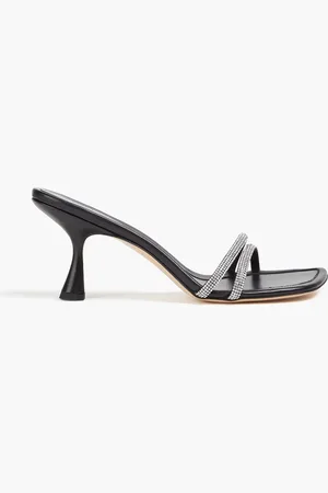 Wandler Julio crystal-embellished leather sandals - - EU 35