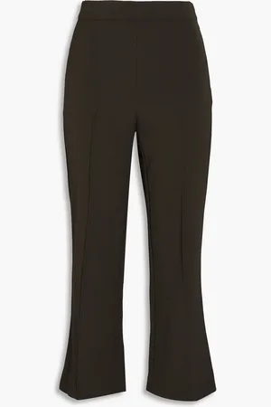 Vince Crepe kick-flare pants - Green - US 12