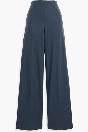 Vince Wool-blend straight-leg pants - Blue - US 4