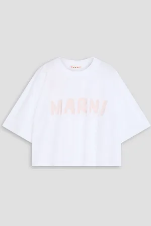 Marni Logo-print cotton-jersey T-shirt - - IT 40