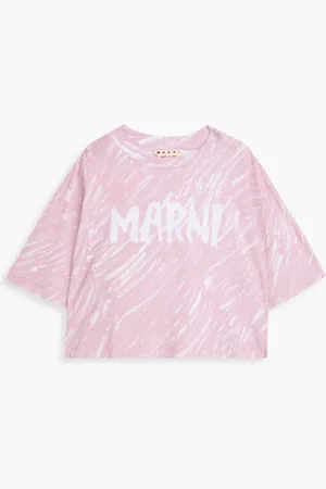 Marni Printed cotton-jersey T-shirt - Pink - IT 48
