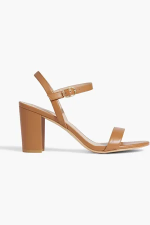 Stuart Weitzman Dancer 75 leather sandals - Brown - US 10