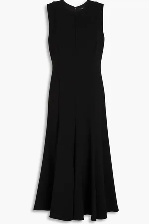 THEORY Fluted crepe midi dress - - US 0