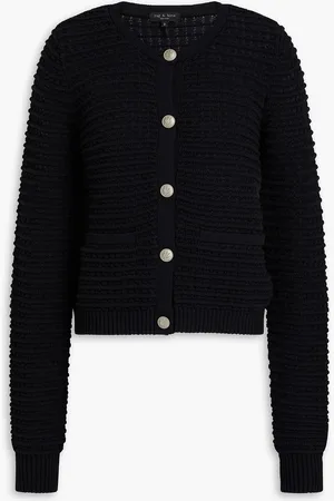 RAG&BONE Marlee pointelle-knit cotton-blend cardigan - - XS