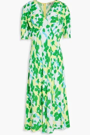 Diane von Furstenberg Jemma printed crepe midi dress - - US 00