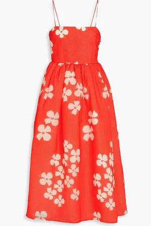STINE GOYA Yanina floral-jacquard midi dress - - XS
