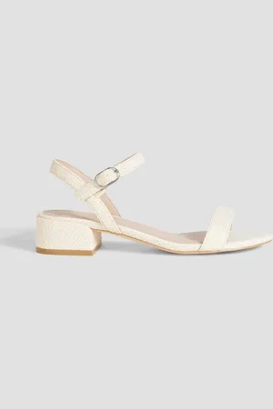 Stuart Weitzman Dancer 35 raffia sandals - White - US 11.5