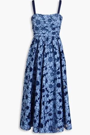 MIKAEL AGHAL Pleated lace midi dress - - US 10
