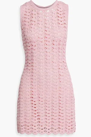 Carolina Herrera Crochet mini dress - Pink - L