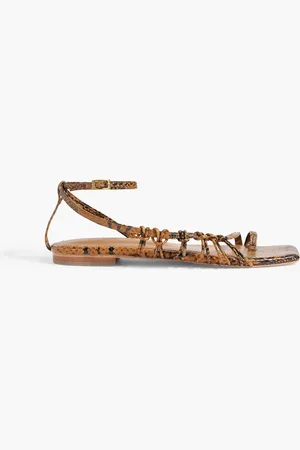 JOHANNA ORTIZ Moon Gazer snake-effect leather sandals - - EU 37