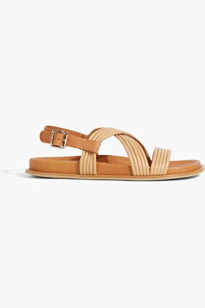 Chloé Kacey leather slingback sandals - Neutral - EU 42