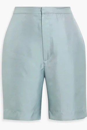 Loulou Studio Poseidon silk-twill shorts - Blue - XS
