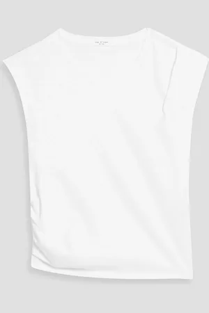RAG&BONE Mica cropped cotton-jersey top - - L