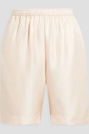 Loulou Studio Zinia silk-twill shorts - White - XL