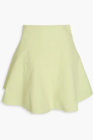 ULLA JOHNSON Kiara cotton mini skirt - Green - US 6
