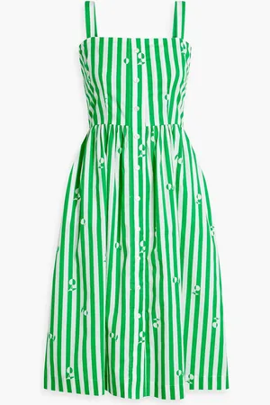 Harley Viera-Newton Laura printed cotton-blend midi dress - - US 4