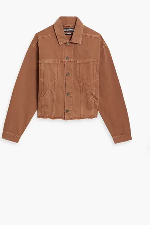 Jacquemus De Nîmes Criollo frayed denim jacket - Brown - IT 46
