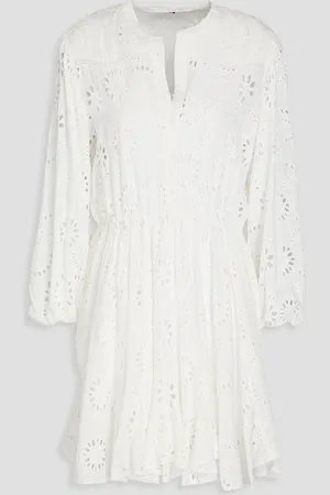 Maje Broderie anglaise mini dress - - FR 38