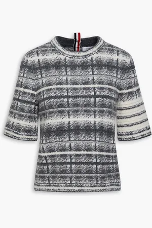 Thom Browne Jacquard-knit wool-blend sweater - - IT 36