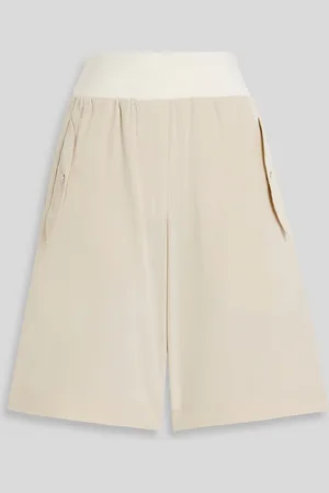 Helmut Lang Silk crepe de chine shorts - White - M