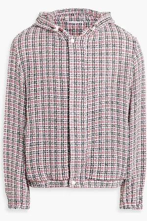 Thom Browne Checked cotton-tweed hooded jacket - - 2