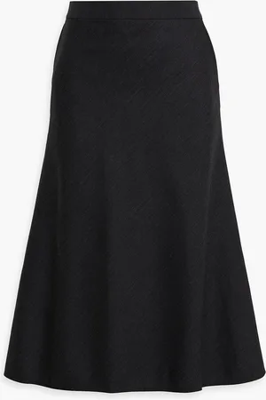 Thom Browne Herringbone wool midi skirt - Gray - IT 38