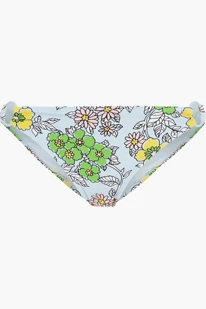 Tory Burch Floral-print bikini briefs - Blue - S