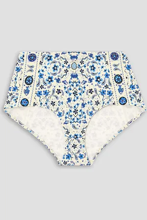 Tory Burch Printed bikini briefs - White - XS