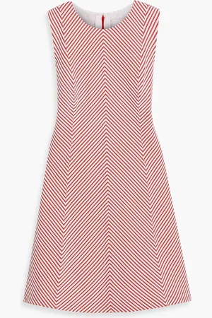 Carolina Herrera Embroidered cotton mini dress - - US 14