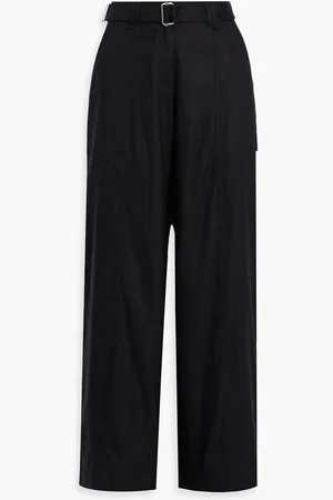 Simkhai Amaya belted linen-blend wide-leg pants - - US 6