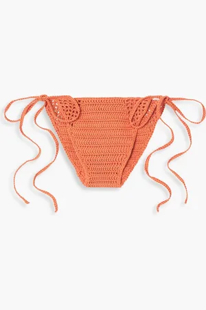 Cult Gaia Dylan crocheted cotton low-rise bikini briefs - - M