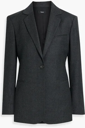 THEORY Wool-flannel blazer - Gray - US 0