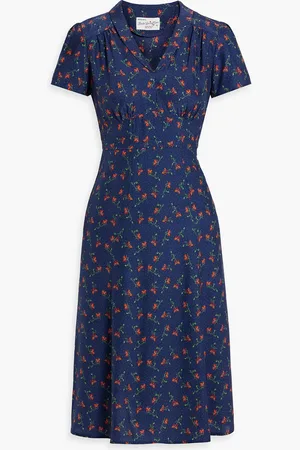 Harley Viera-Newton Morgan printed silk dress - Blue - US 0