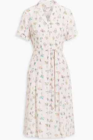 Harley Viera-Newton Maria printed silk dress - Pink - US 6