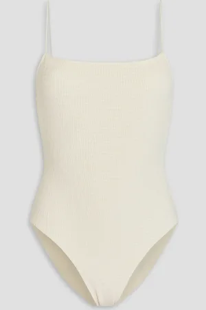 Totême Shirred swimsuit - White - XL