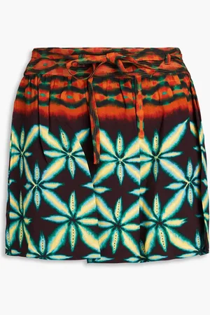ULLA JOHNSON Clementine printed crepe shorts - - US 4
