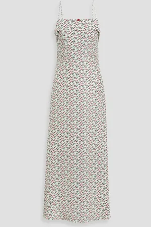 Harley Viera-Newton Nora floral-print silk maxi dress - White - US 0