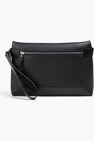 Dunhill 1893 Harness pebbled-leather pouch - - OneSize