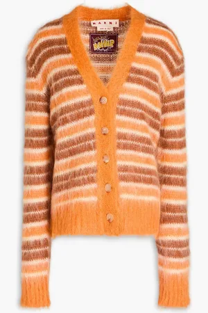 Marni Striped mohair-blend cardigan - - IT 42