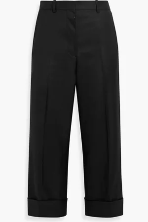 Thom Browne Cropped wool-twill straight-leg pants - - IT 38
