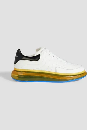Alexander McQueen Wave stretch-knit and leather sneakers - - EU 42