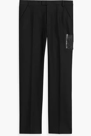 Alexander McQueen Shell-trimmed cotton-canvas pants - - IT 48