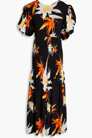 ROTATE Printed jacquard midi dress - - DE 34