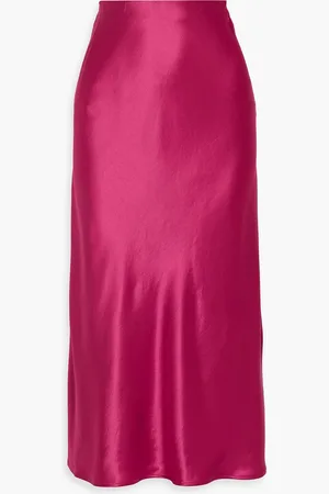 By Malene Birger Boshan satin midi skirt - Red - DE 34