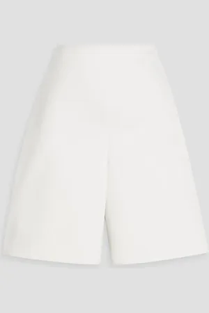 By Malene Birger Marrian duchesse-satin shorts - White - DE 38
