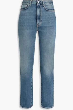 Totême Faded high-rise straight-leg jeans - Blue - 25W-32L