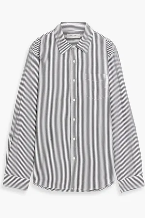 ALEX MILL Mill striped cotton-poplin shirt - Gray - L