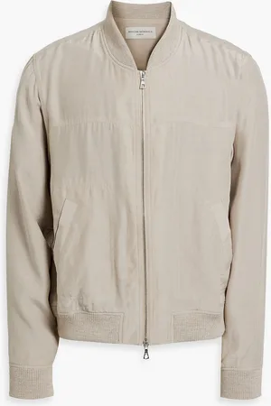 OFFICINE GENERALE Stefano Lyocell bomber jacket - Neutral - XL