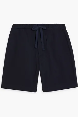 OFFICINE GENERALE Phil seersucker shorts - Blue - IT 48