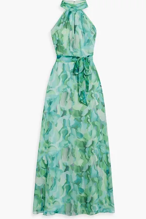 MIKAEL AGHAL Printed chiffon maxi dress - - US 4